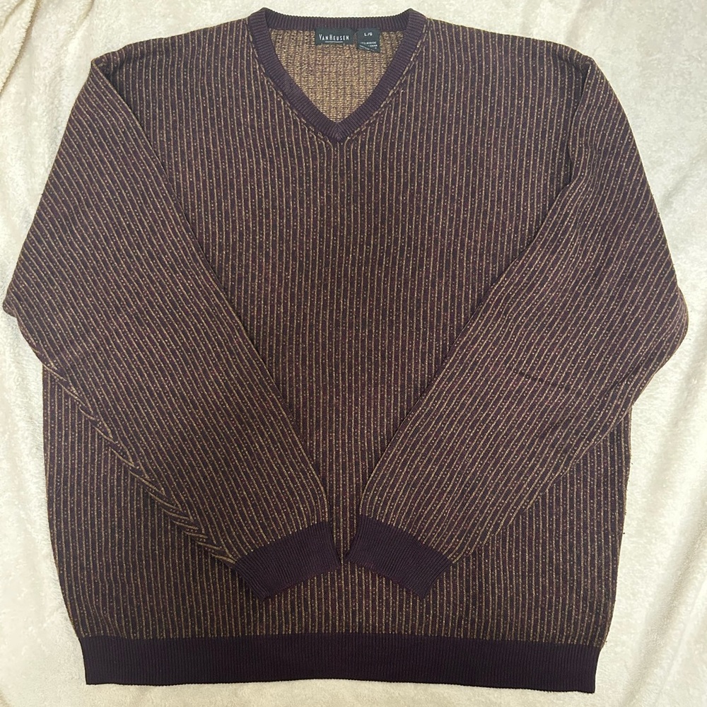 V Neck Grandpa Sweater